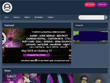Tablet Screenshot of clubbingtv.com
